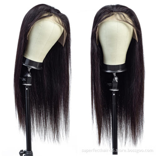 Full Lace 100% Human Hair  150% Density  With Baby Hair Remy Pre Plucked Natural color Lace Wig